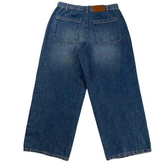 Lucky Brand Size 10 30 High Rise Wide Leg Crop Jeans Cropped - Picture 2 of 9